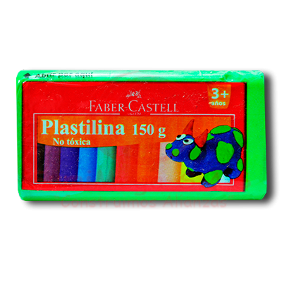 Plastilina X 150 Gr Verde Fluorescente Fabercastell Promo