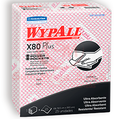 PAÑO WYPALL X80 INTERF ROJOX30