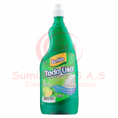 Lavaplatos Liquido X 1 Lt Limon Todo Uso (12)