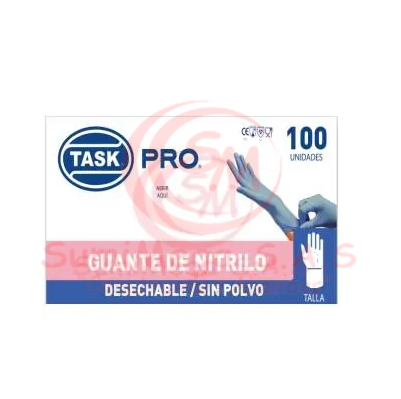 Guante Nitrilo Azul M Cal 4 X 100 Task