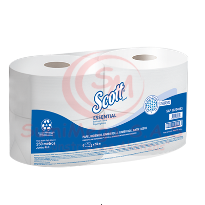 Papel Higienico PACAX4 Jumbo BcoX250 Mt Prec DH 30224083 SCOTT