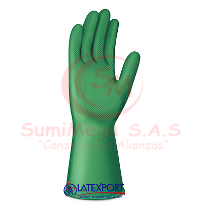 Guante 9 C18 Domestico Verde Latexport (12)