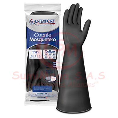 Guante Mosquetero Cal-35 T10 Negro(12)