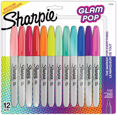 Marcador Perm. X 12 GLAM POP Fine SHARPIE (12)